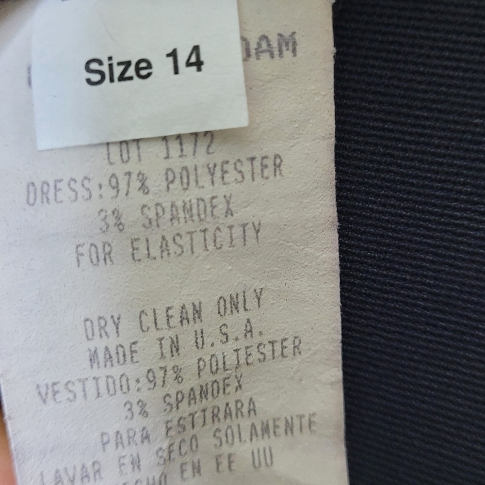 Betsy & Adam Vintage 90s Black Formal Maxi Dress Size 14 - Picture 7 of 8